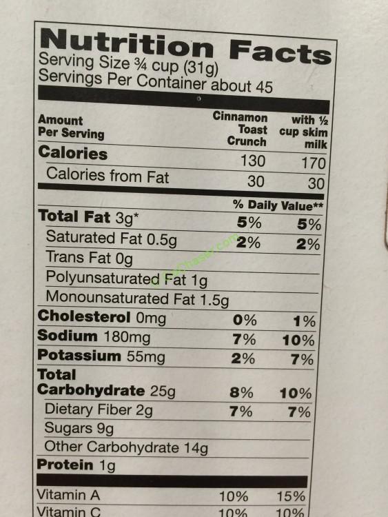 What is Cinnamon Toast Crunch Made Of? Nutritional Facts
